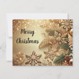 Tarjeta Festiva Elegant Gold Sparkle Christmas Background Horizont