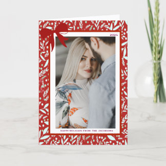 Tarjeta Festiva Elegant Greeting  Holiday Card