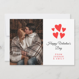 Tarjeta Festiva Elegant Heart Happy Valentine's Day Photo