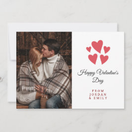 Tarjeta Festiva Elegant Heart Happy Valentine's Day Photo