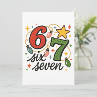 Tarjeta Festiva Elegant Merry Christmas Card 6 7 Card