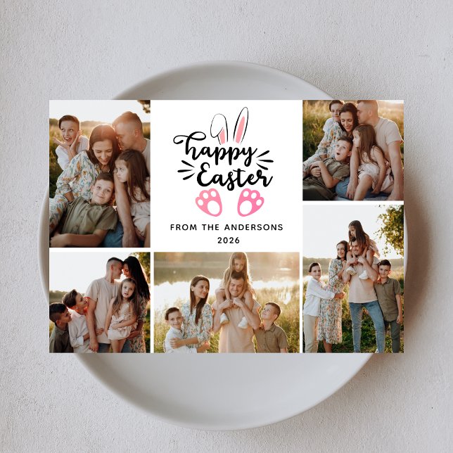 Tarjeta Festiva Elegant Modern Minimalist Happy Easter 5 Photo (Subido por el creador)