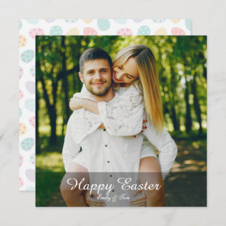 Tarjeta Festiva Elegant Personalized Photo Happy Easter
