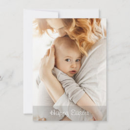 Tarjeta Festiva Elegant Simple Personalized Modern Happy Easter