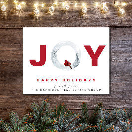 Tarjeta Festiva Elegante acuarela de alegría corporativa