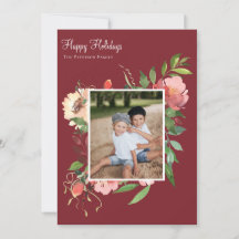 Elegante acuarela Foto florística botánica