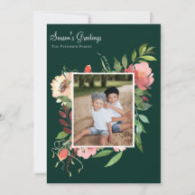 Elegante acuarela Foto florística botánica