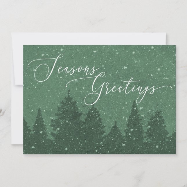 Tarjeta Festiva Elegante ambiente de vacaciones de negocios corpor (Anverso)