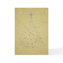 Elegante árbol plateado dorado