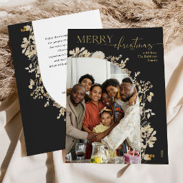 Tarjeta Festiva Elegante Boho Dark Moody 1 Navidades de fotografía