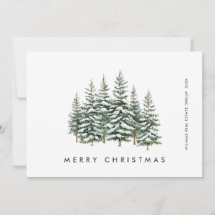 Tarjeta Festiva Elegante Compañía de Navidades de Pino