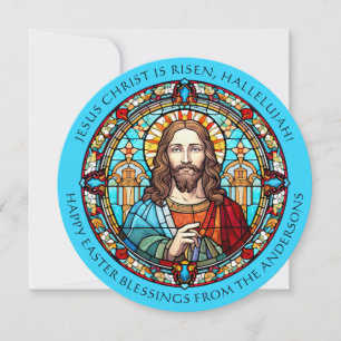Tarjeta Festiva Elegante cristiano bendición religiosa de Pascua