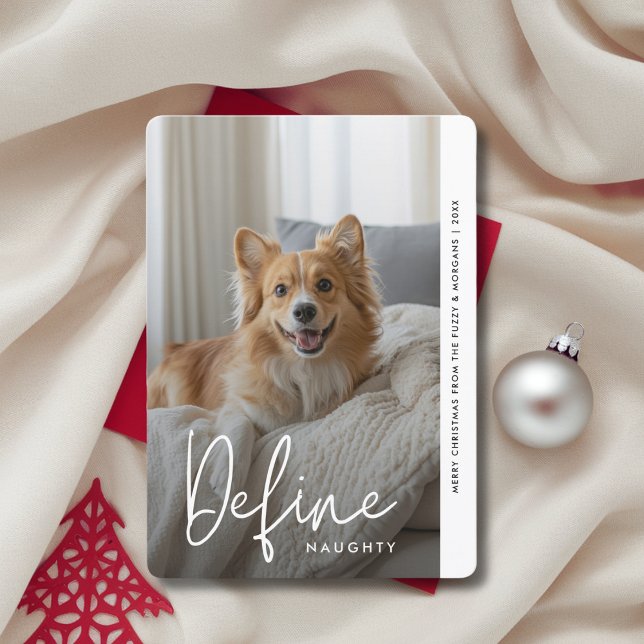 Tarjeta Festiva Elegante Definir Navidades traviesos y divertidos  (Subido por el creador)