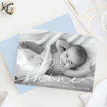 Tarjeta Festiva Elegante deseo | Foto de Hanukkah<br><div class="desc">Comparte saludos de vacaciones con estas tarjetas de fotos de moda Hanukkah mostrando tu foto horizontal o orientada al paisaje de sangrado completo favorita. "Brillo" aparece como un texto blanco sobre la elegante tipografía con letras a mano. Personaliza con tus nombres y el año que pasa abajo. Las tarjetas se...</div>