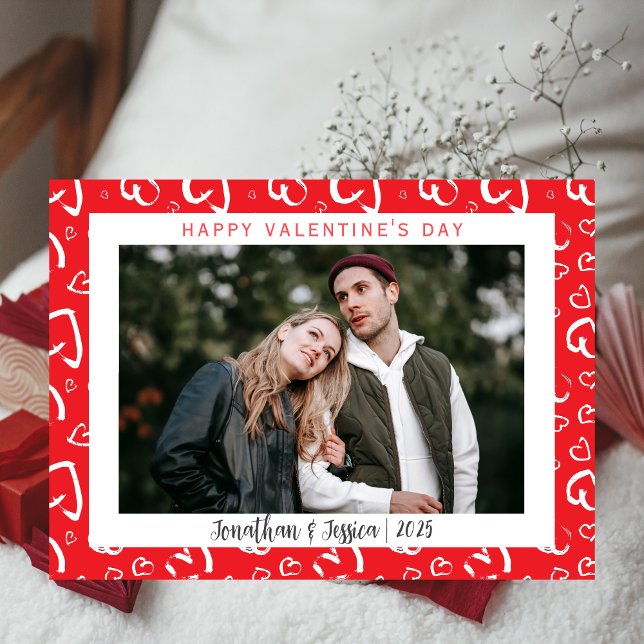 Tarjeta Festiva Elegante Día de San Valentín de la pareja romántic (Subido por el creador)