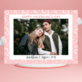 Tarjeta Festiva Elegante Día de San Valentín de la pareja romántic