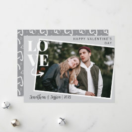 Tarjeta Festiva Elegante Día de San Valentín de la pareja romántic