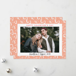 Tarjeta Festiva Elegante Día de San Valentín de la pareja romántic