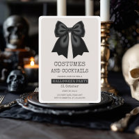 Elegante disfraz de Halloween y Fiesta de cócteles