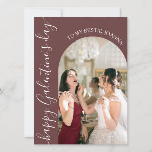 Tarjeta Festiva Elegante el día de San Valentín Bestie