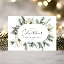 Elegante empresa de Navidades de Poinsettia Blanca