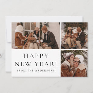 Tarjeta Festiva Elegante familia de Año Nuevo Feliz de Año Nuevo 3