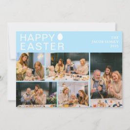 Tarjeta Festiva Elegante familia moderna de Bendición de Pascua Ci