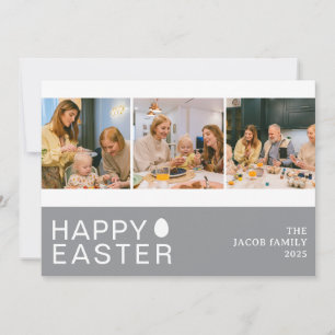 Tarjeta Festiva Elegante familia moderna de Bendición de Pascua Tr