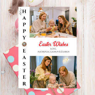 Tarjeta Festiva Elegante familia moderna de beneficencia de Pascua