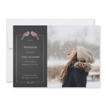 Elegante Faux Rosa Gold Cardinals Fotografía de Fa