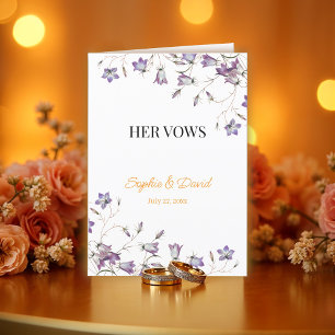 Tarjeta Festiva Elegante floral Su carta de votos Boda