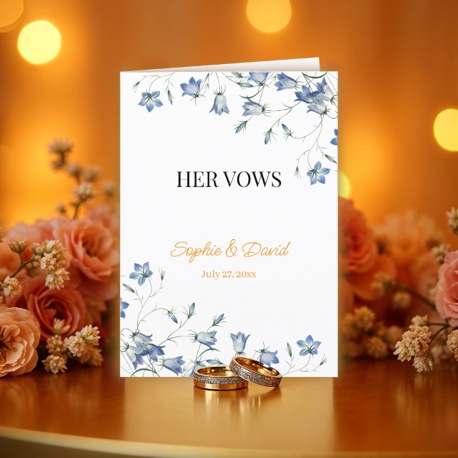 Tarjeta Festiva Elegante floral Su carta de votos Boda (Subido por el creador)