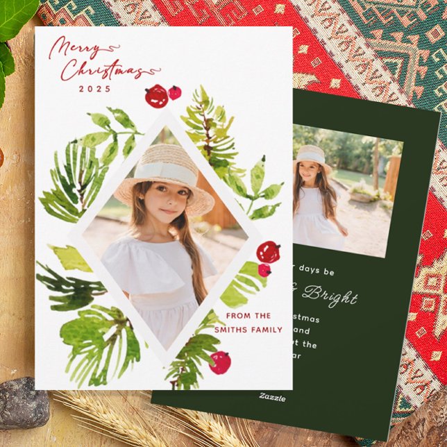 Tarjeta Festiva Elegante foto botánica de vegetación (Subido por el creador)