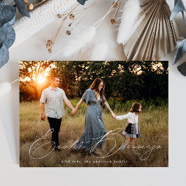 Tarjeta Festiva Elegante foto de Bendición de Pascua