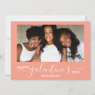 Tarjeta Festiva Elegante foto de Best Friends del día de galentina
