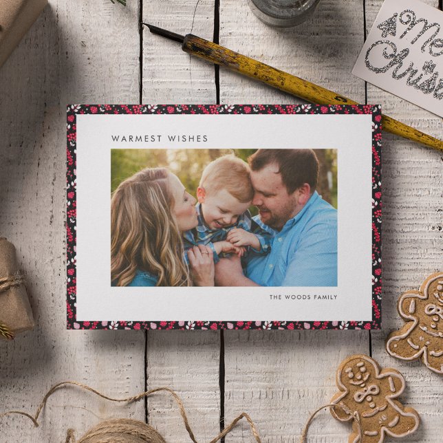 Tarjeta Festiva Elegante foto de Navidades rusos y rojos (Subido por el creador)