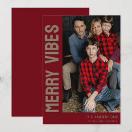 Tarjeta Festiva Elegante foto de Personalizado de cerezos vibes