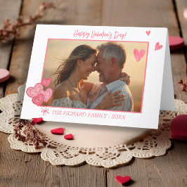 Tarjeta Festiva Elegante foto en tonos románticos