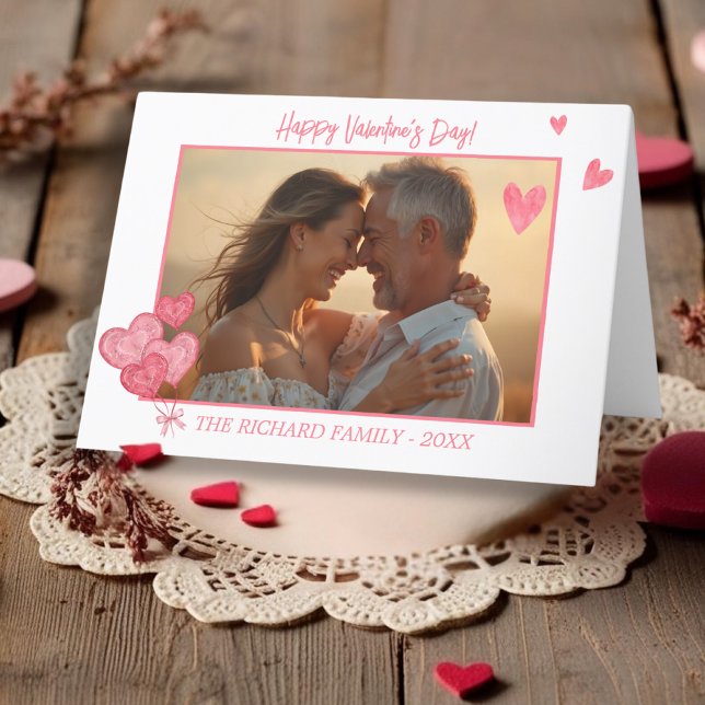 Tarjeta Festiva Elegante foto en tonos románticos (Elegant Photo in Romantic Tones Holiday Card)