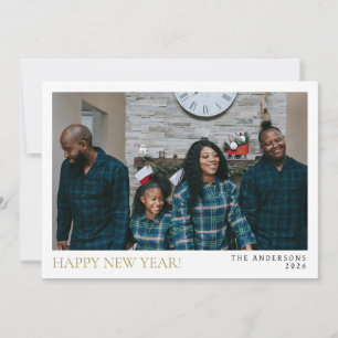 Tarjeta Festiva Elegante foto minimalista de la familia de los vít