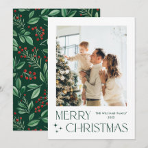 Elegante foto Minimalista del saludo navideño