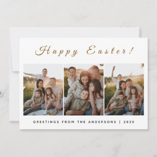 Tarjeta Festiva Elegante Foto Moderna Minimalista Feliz Pascua 3