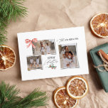Tarjeta Festiva Elegante foto tradicional del arco rojo<br><div class="desc">Elegante y moderno guión múltiple del arco rojo tradicional y tipografía serif Feria de Navidad tarjeta de vacaciones.</div>