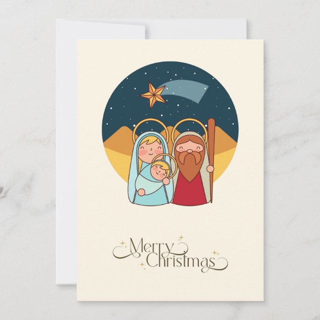 Tarjeta Festiva Elegante Gloria Religiosa A Dios Navidades Cristia (Anverso)