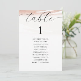 Tarjeta Festiva Elegante gráfico de asientos de Boda de verano de 