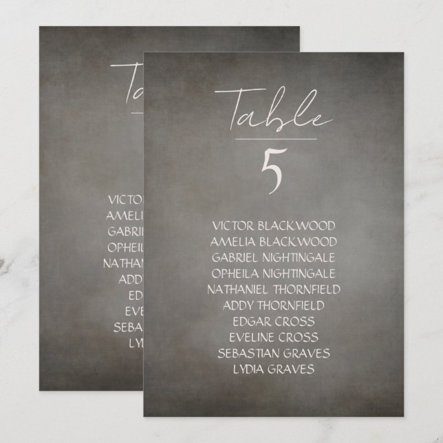 Tarjeta Festiva Elegante gráfico mínimo de asientos imprimentes co (Anverso / Reverso)