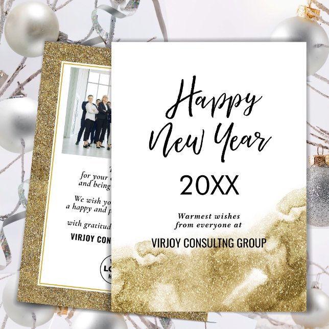 Tarjeta Festiva Elegante guión Festividad Purpurina de oro Foto de (Subido por el creador)