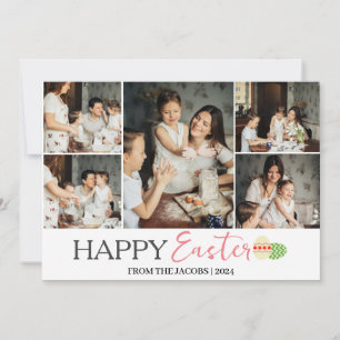 Tarjeta Festiva Elegante Huevos de Pascua Felices, familia 5 foto
