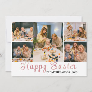 Tarjeta Festiva Elegante Huevos de Pascua Felices, familia 6 foto