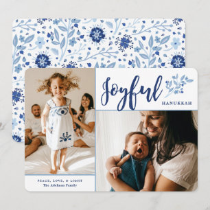 Tarjeta Festiva Elegante Joyful Hanukkah 2 Foto